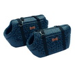 SET BORSETTE LUXURY BLU LEOPARDATO 1/2 CM 44-39